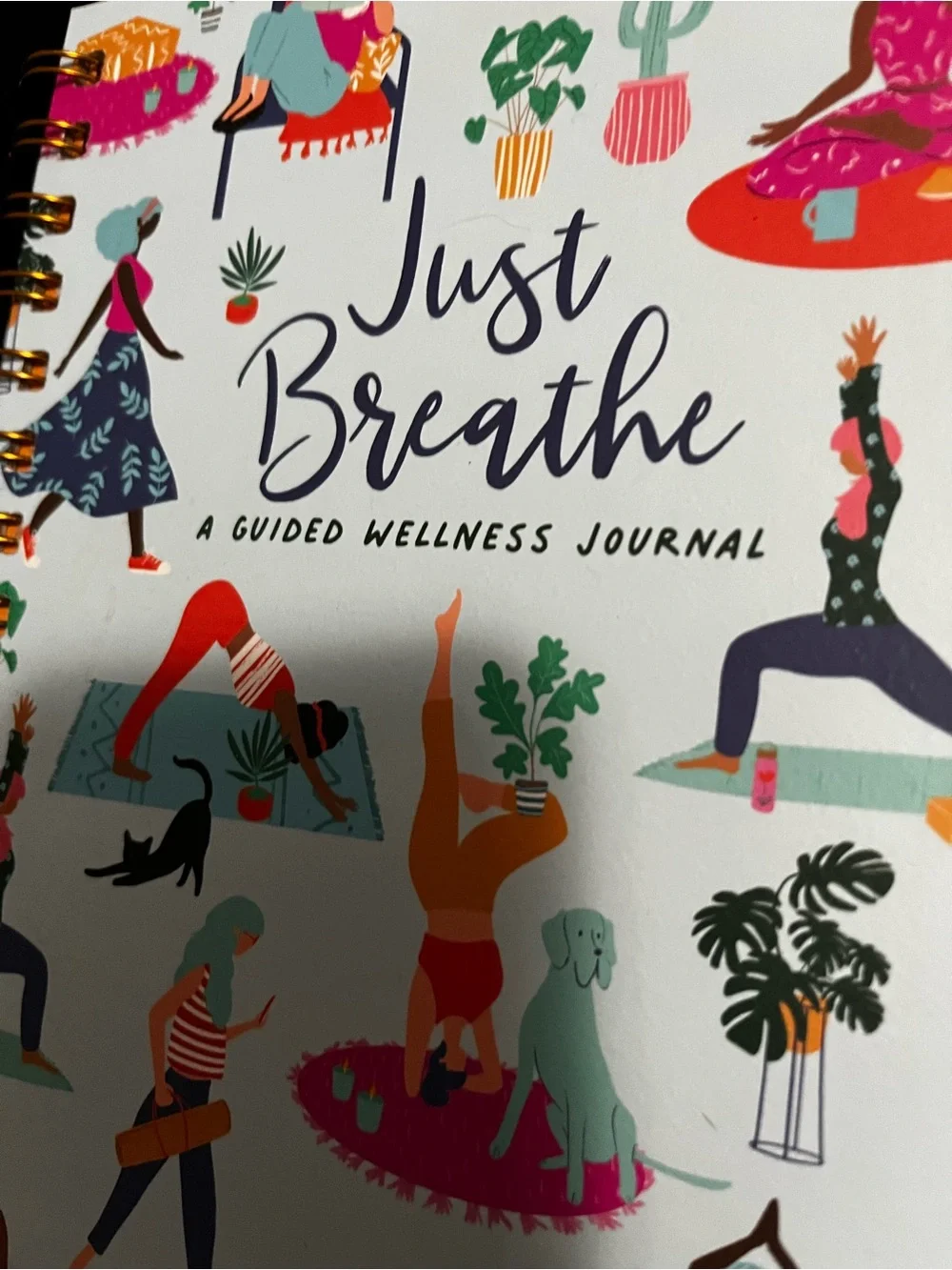 Just Breathe Guided Wellness Journal - Multicolor brand new